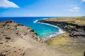 Hawaii Green sand beach PapakÃÂlea the must-see beach of Big Island Royalty Free Stock Photo